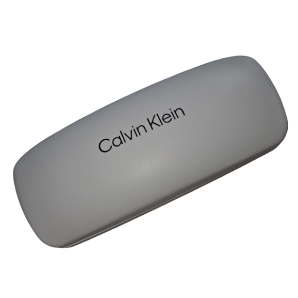 NWOT Calvin Klein B&W Velvet Eyeglass Hard Case - Picture 1 of 3